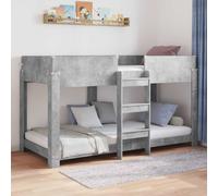 vidaXL Bunk Bed for Kids Concrete Grey 80 x 200 cm Engineered Wood