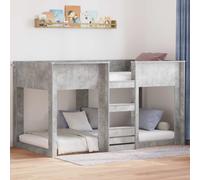 vidaXL Bunk Bed for Kids Concrete Grey 90 x 200 cm Engineered Wood