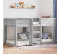 vidaXL Bunk Bed for Kids Grey Sonoma 100 x 200 cm Engineered Wood