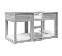 vidaXL Bunk Bed for Kids Grey Sonoma 90 x 190 cm Engineered Wood