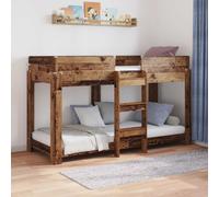 vidaXL Bunk Bed for Kids Old Wood 75 x 190 cm Engineered Wood