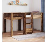 vidaXL Bunk Bed for Kids Old Wood 90 x 190 cm Engineered wood
