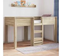 vidaXL Bunk Bed for Kids Sonoma Oak 100 x 200 cm Engineered wood