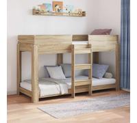 vidaXL Bunk Bed for Kids Sonoma Oak 75 x 190 cm Engineered Wood