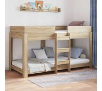 vidaXL Bunk Bed for Kids Sonoma Oak 80 x 200 cm Engineered Wood