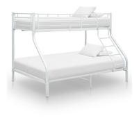 Vidaxl Bunk Bed Frame Without Mattress White Metal 140X200 Cm/90X200 Cm