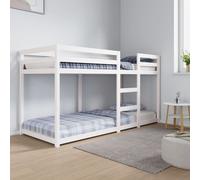 vidaXL Bunk Bed without Mattress 75x190 cm Small Single Solid Wood Pine