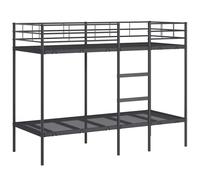 vidaXL Bunk Bed without Mattress Black 80x200 cm Steel bed frame bed base