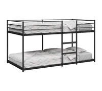 vidaXL Bunk Bed without Mattress Black 90x190 cm Steel