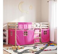 vidaXL Bunk Bed without Mattress Pink 90x200 cm Solid Wood Pine