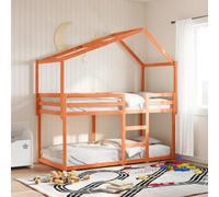 vidaXL Bunk Bed without Mattress Wax Brown 90x200 cm Solid Wood Pine