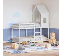 vidaXL Bunk Bed without Mattress White 80x200 cm Solid Wood Pine