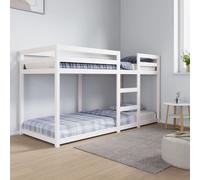 vidaXL Bunk Bed without Mattress White 80x200 cm Solid Wood Pine