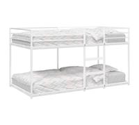 vidaXL Bunk Bed without Mattress White 80x200 cm Steel