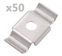 Vidaxl Butterfly Fence Clips 50 Pcs Stainless Steel