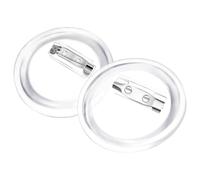 vidaXL Button Badges Kit with Pins 100 Sets Acrylic 37 mm