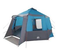 vidaXL Cabin Tent with Roof Blue and Grey 405 x 405 x 273 cm
