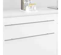 Cabinet Handle Silver Stainless Steel Modern Kitchen Bathroom Wardrobe vidaXL