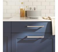 Cabinet Handles 10 pcs Silver 192mm Stainless Steel Brushed Modern Drawer Pulls