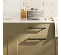 vidaXL Cabinet Handles 5 pcs Black 192 mm Stainless Steel