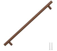 vidaXL Set of 5 Bronze Cabinet Handles - Durable Stainless Steel - T-Shaped Pull Handles for Drawers, Cupboards, Wardrobes - Includes Cuttable Screws