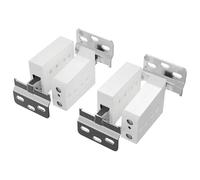 vidaXL Cabinet Hanging Bracket 2 pcs White 70 x 48 x 19 mm