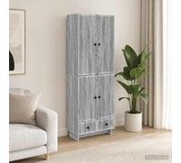 vidaXL Cabinet Set 2 pcs Grey Sonoma 66 x 34.5 x 95 cm Engineered Wood