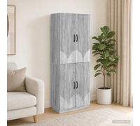 vidaXL Cabinet Set 2 pcs Grey Sonoma Engineered Wood