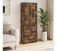 vidaXL Cabinet Set 2 pcs Smoked Oak 66 x 34.5 x 87 cm Engineered Wood