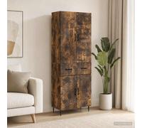 vidaXL Cabinet Set 2 pcs Smoked Oak 66 x 34.5 x 89.5 cm