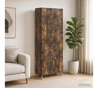 vidaXL Cabinet Set 2 pcs Smoked Oak Engineered Wood