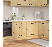 vidaXL Cabinet SKI Honey Brown 60 x 46 x 81.5 cm Solid Pine Wood