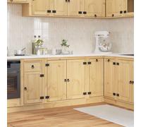 vidaXL Cabinet SKI Honey Brown 80 x 46 x 81.5 cm Solid Pine Wood