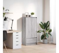 vidaXL Cabinet with Drawer Grey Sonoma 55.5x34x119.5 cm Engineered Wood