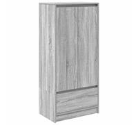 vidaXL Cabinet with Drawer Grey Sonoma 55.5x34x119.5 cm Engineered Wood