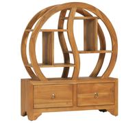 vidaXL Cabinet with Yin Yang Shelf 68x26x83 cm Solid Teak Wood