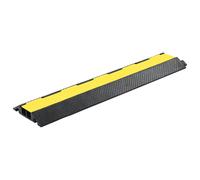 vidaXL Cable Protector Ramp 2 Channels Rubber 101.5cm Conduit Wire Road Cover