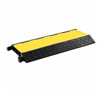 vidaXL Cable Protector Ramp 3 Channels Rubber 93cm Conduit Wire Road Cover