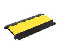 vidaXL Cable Protector Ramp with 5 Channels 90 cm Rubber Road Traffic Signs