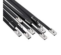 vidaXL Cable Tie 12 pcs 4.6 x 600 mm Black