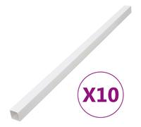 vidaXL Cable Trunking 100x60 mm 10 m PVC