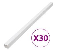 vidaXL Cable Trunking 100x60 mm 30 m PVC