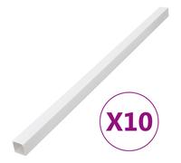 vidaXL Cable Trunking 33x33 mm 10 m PVC