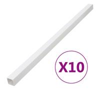 vidaXL Cable Trunking Cable Wire Cover Cable Management 33x33 mm 10 m PVC
