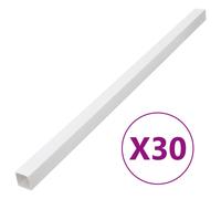vidaXL Cable Trunking Cable Wire Cover Cable Management 33x33 mm 30 m PVC