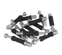 vidaXL Cam Lock Screws 12 pcs Silver and black M6 x 40 mm, Living Room, Durable Fastener, Cam Lock, Secure Joint, Furniture Connector, Tool Hardware for Home Improvement and DIY