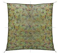 vidaXL Camouflage Netting - 4x4 m Green Woodland Camouflage Pattern - Waterproof, Rot & Mould Resistant Oxford Fabric - UV-Resistant - Lightweight with Storage Bag - Ideal for Outdoor Activities