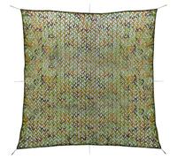 vidaXL Camouflage Netting - 4x4 m Green Woodland Camouflage Pattern - Waterproof, Rot & Mould Resistant Oxford Fabric - UV-Resistant - Lightweight with Storage Bag - Ideal for Outdoor Activities
