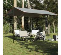 vidaXL Camping Tarp Grey and Orange 400x294 cm Waterproof, Grey