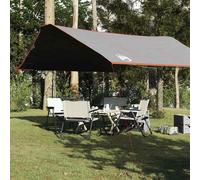 vidaXL Camping Tarp Grey and Orange 420x440 cm Waterproof